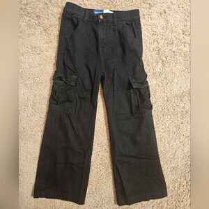 Girl Black Cargo Pants